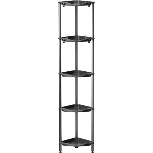 Jexnovashop-Etagere Douche Sans Percage 5 Niveaux, Rangement Angle ...
