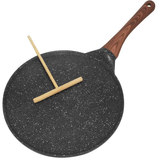 JEXNOVASHOP-Poêle à Crêpes, 26.5 cm Crêpière Avec Revêtement Antiad...