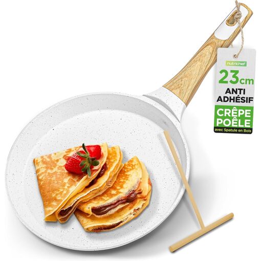 Jexnovashop-Poêle À Crêpes Antiadhésive 24 Cm-Crêpière Induction Av...