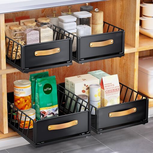 Jexnovashop-Tiroir Coulissant Cuisine, Organiseur D'armoire Couliss...