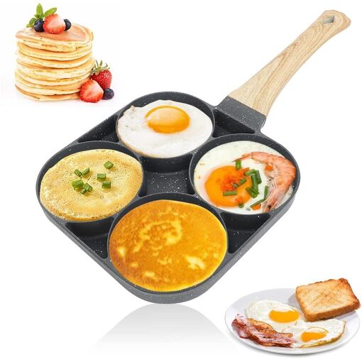 Jexnovashop-Poele A Pancakes Induction Poêle À 4 Emplacements,Poele...