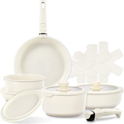 Jexnovashop-Batterie De Cuisine 16 Pièces, Batterie De Cuisine Indu...