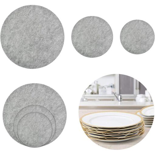 Jexnovashop-24 Pcs Protege Poele En Feutre Ronde Protège Casserole ...