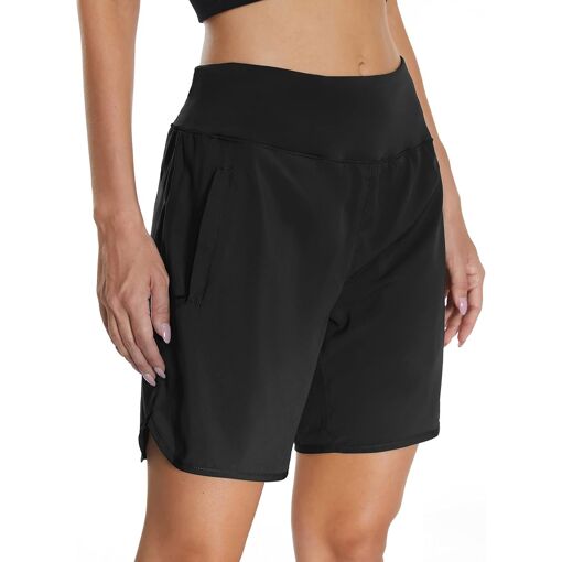 Jexnovashop-Short Sport Femme Course Taille Haute Pantalon Running ...