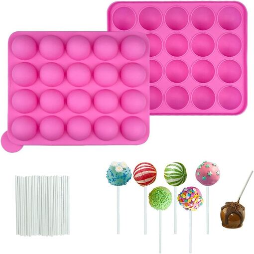 Jexnovashop-Moule Pop Cake, 20 Moule Sucette, Moulle Popcakes, Moul...