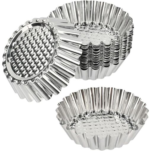 Jexnovashop-Moule A Tartelette Moule 20pcs Mini Quiche Moules Tarte...