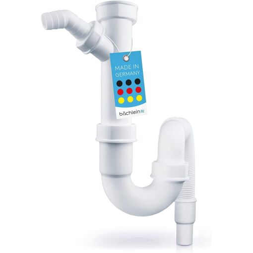 Jexnovashop-Siphon Tubulaire Flexible Pour Évier De Cuisine - Sipho...
