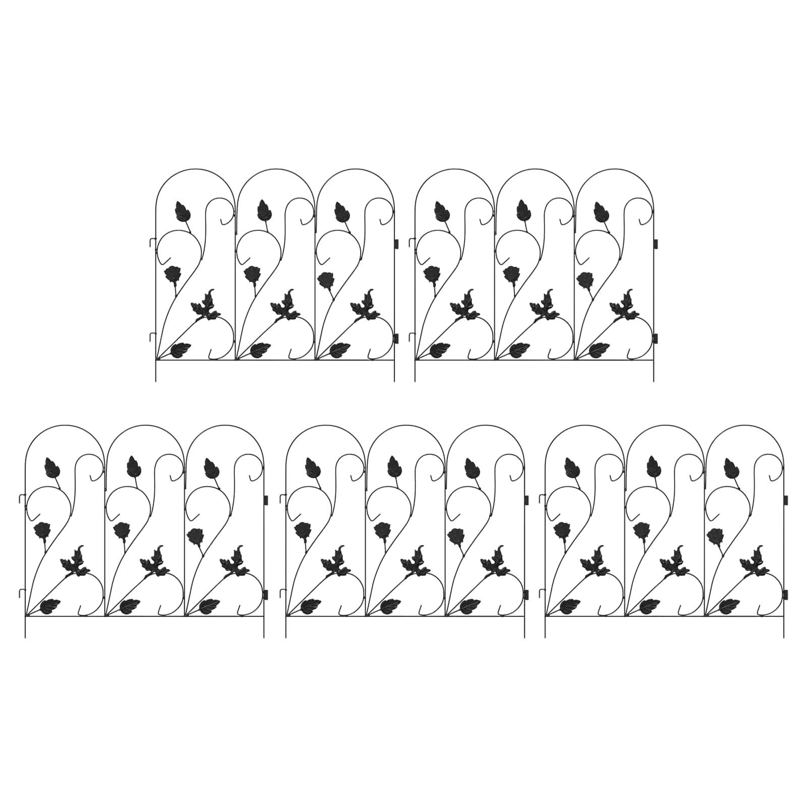 Vidaxl ClĂ´ture De Jardin Treillis Noir