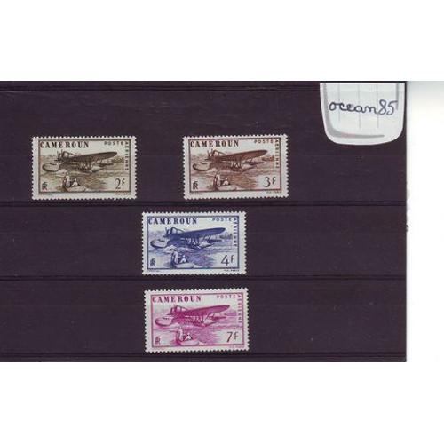 Cameroun 1941 : Poste Aérienne : Amphibie "Sikorsky" - Lot De 4 Valeurs Neuves