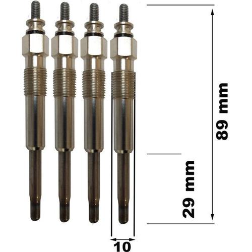 Lot De Quatre Bougies De Préchauffage - Peugeot 306 1.9 D 09/1998-04/2002