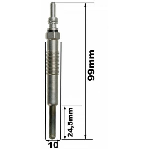 Bougie De Préchauffage - Renault Megane 1.9 D 64 03/1997-08/2003