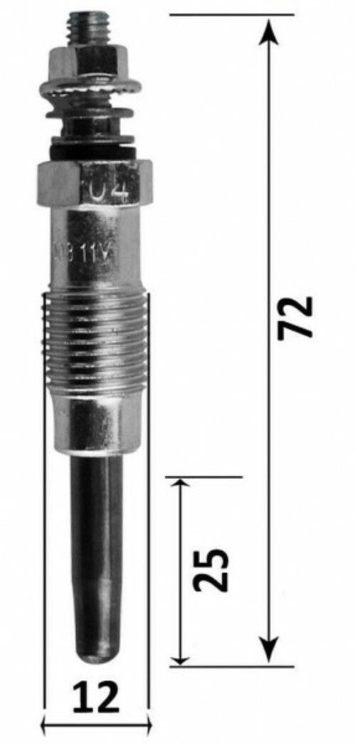 Bougie De Préchauffage - Peugeot 405 Break 1.8 Dt 90 4x4 10/1988-08/1992