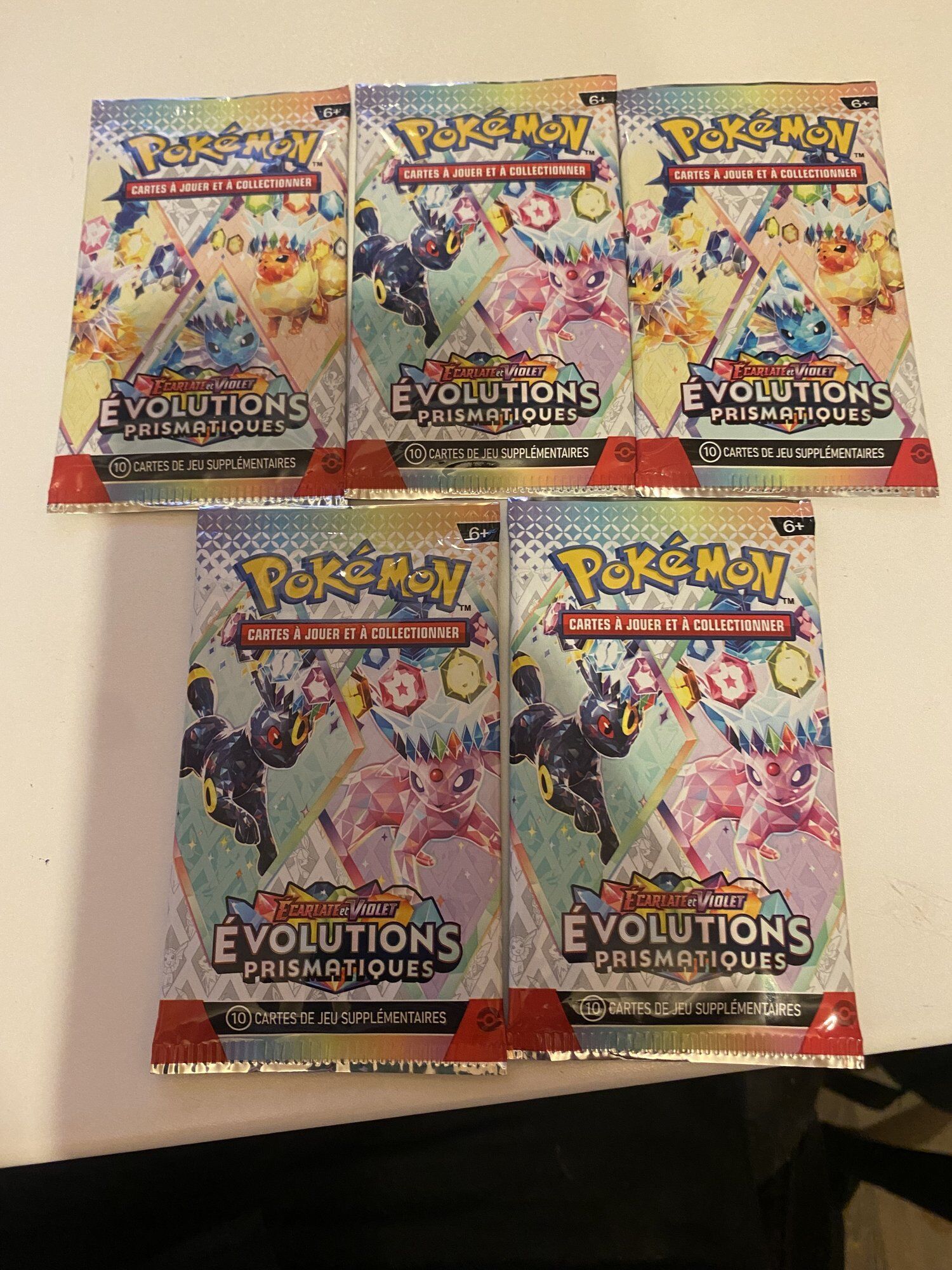 5 Booster Carte Pokémon Booster Ecarlate Et Violet