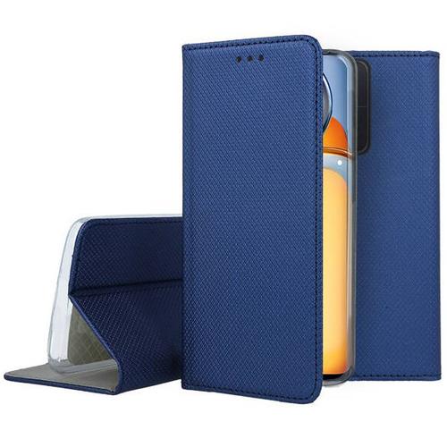 Housse Pour Xiaomi Redmi 13c / Poco C65 / Poco M6 5g - Etui Coque Pochette Portefeuille + Film Ecran - Bleu Magnet