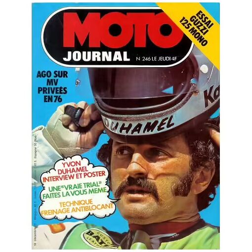 Moto Journal 246 De 1975 Duhamel,Moto Guzzi 125 Mono,Antiblocage,Mo...