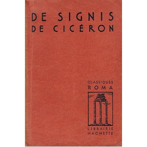 De Signis (Classiques Roma)