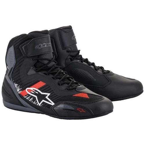 Alpinestars Faster-3 Rideknit Chaussures De Moto (Black-Grey-Red,6 ())