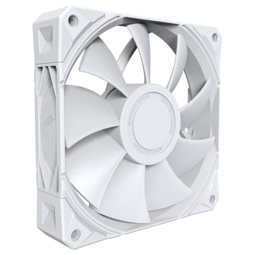 Montech E28 PWM Boitier PC Ventilateur 12 cm Blanc 3 pi&egra