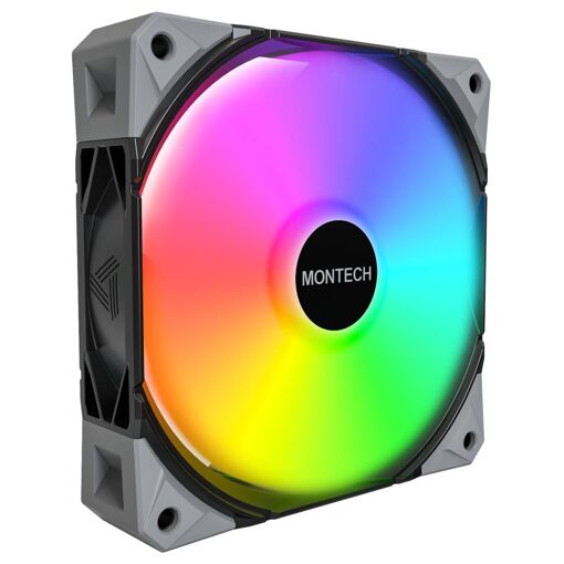 Montech E28 ARGB Boitier PC Ventilateur 12 cm Noir 3 pi&egra