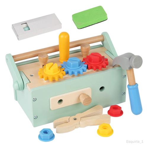 Ensemble D'outils En Bois Pour Enfants, Jouet De Construction En Bois, Ensemble D'établi Pour Enfants, Jouet De Banc D'outils En Bois Pour Enfants,