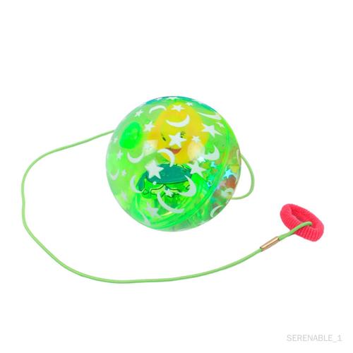 Balle Gonflable Lumineuse Avec Corde, Jouets Sensoriels, Balle Souple Clignotante, Jouet Élastique Pour Fêtes À Thème, Accessoires De Bas Modèle E