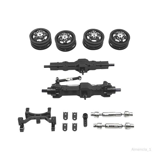 Ensemble De Pièces De Voiture Jouet 1/10 Rc, Accessoires De Voiture, Arbre De Transmission, Couvercle De Roue, Équipement De Direction, Siège, Noir