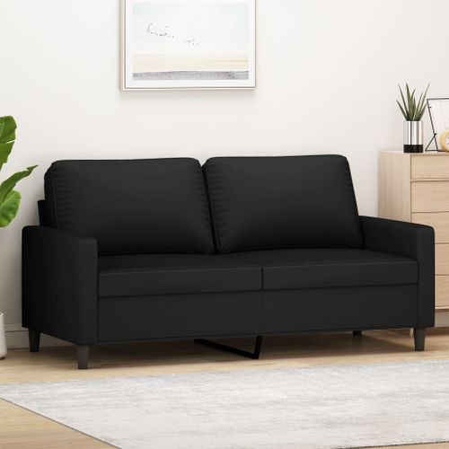 Vidaxl Canapé À 2 Places Noir 140 Cm Velours