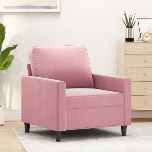 Vidaxl Fauteuil Rose 60 Cm Velours