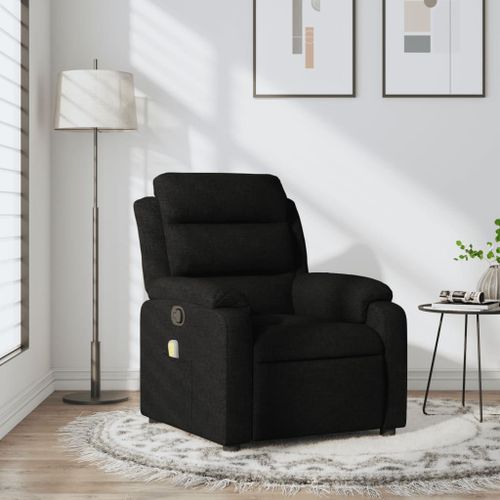 Vidaxl Fauteuil De Massage Inclinable Noir Tissu