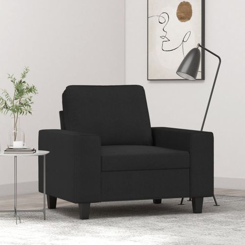 Vidaxl Fauteuil Noir 60 Cm Tissu