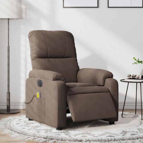 Vidaxl Fauteuil Inclinable De Massage Électrique Marron