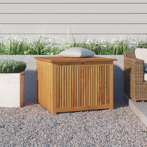Vidaxl Boîte De Rangement De Jardin 75x75x58 Cm Bois Massif D'acacia