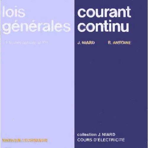 Lois Générales : Courant Continu