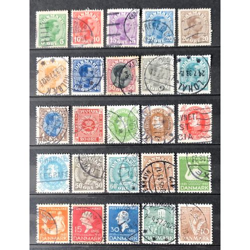 Lot De 25 Timbres Oblitérés Danemark