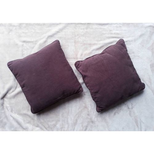 Lot 2 Coussins En Toile Marron