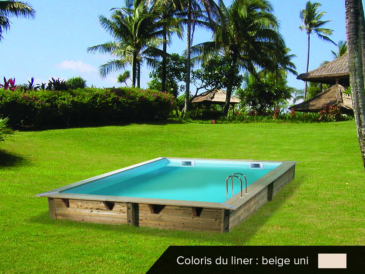Piscine bois Azura 3,00 x 3,00 x 1,26 m -