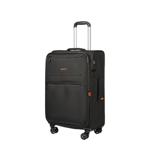 Bemon valise souple en toile 4 roues 66cm Menton noir