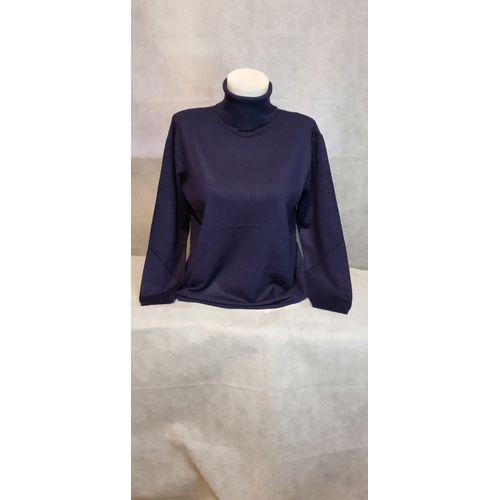 Pull A Col Roule Bleu Marine Femme Cmp55 Paris Taille Xxl