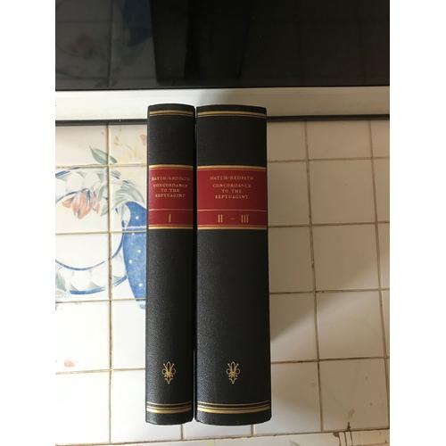 Concordance To The Septuagint Greek Versions Of The Old Testament (Including The Apocryphal Books) 2 Volumes 
