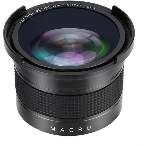 Objectif d'appareil photo Fisheye Objectif fisheye Grand Angle 52 mm 0,35x avec Cache d'objectif Sac de Rangement pour Canon pour Nikon pour Sony