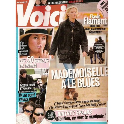Voici  N° 001054 : Flavie Flament, Cécilia Sarkozy, Patrick Bruel, Britney Spears, Miss France, Carlos, Tom Cruise, Tim Burton, Yelle (Interview) Carla Bruni, Nicolas Sarkozy, Justin Timberlake