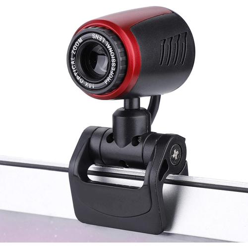 Webcam USB avec microphone, webcam 16M Pix HD HD, cam¿¿ra Web Clip pivotant ¿¿ 360 degr¿¿s sur la webcam, correction automatique des couleurs et mise au point automatique pour le chat en ligne Enregistre