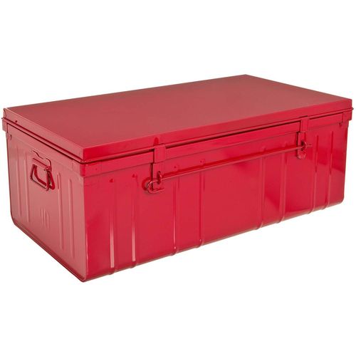 Malle Habitat En Acier 95 Litres Rouge