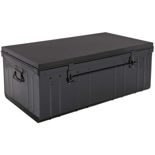 Malle Habitat En Acier 95 Litres Noir