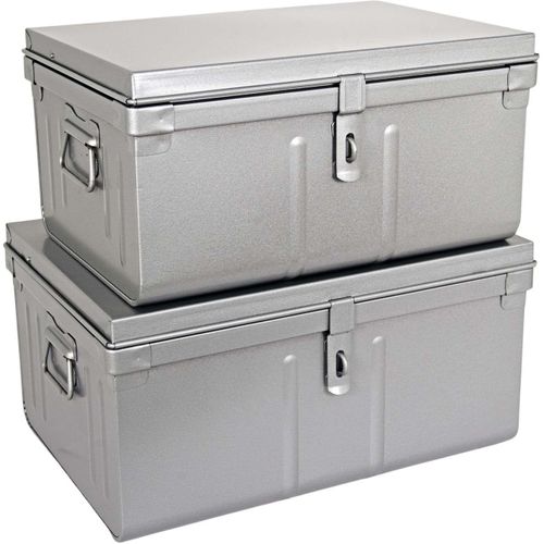 Lot De 2 Coffres En Métal Habitat Alu
