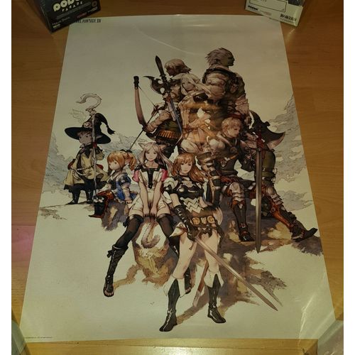 Final Fantasy Xiv - Poster Officiel Akihiko Yoshida Illustration 73x52 Cm