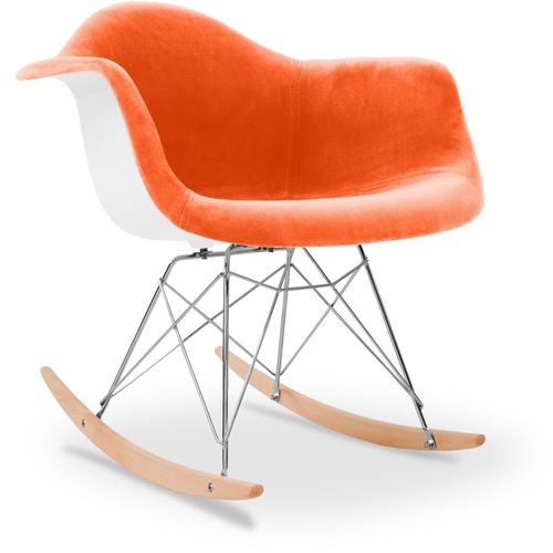 Chaise À Bascule Rarwood - Tissu Orange