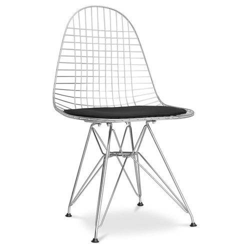 Chaise Row - Simili Cuir Noir