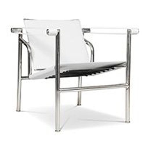 Chaise Squar - Cuir Premium Blanc