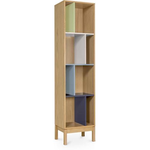 Bibliothéque Avec Des Colonnes De Couleur De Style Scandinave Multicolore